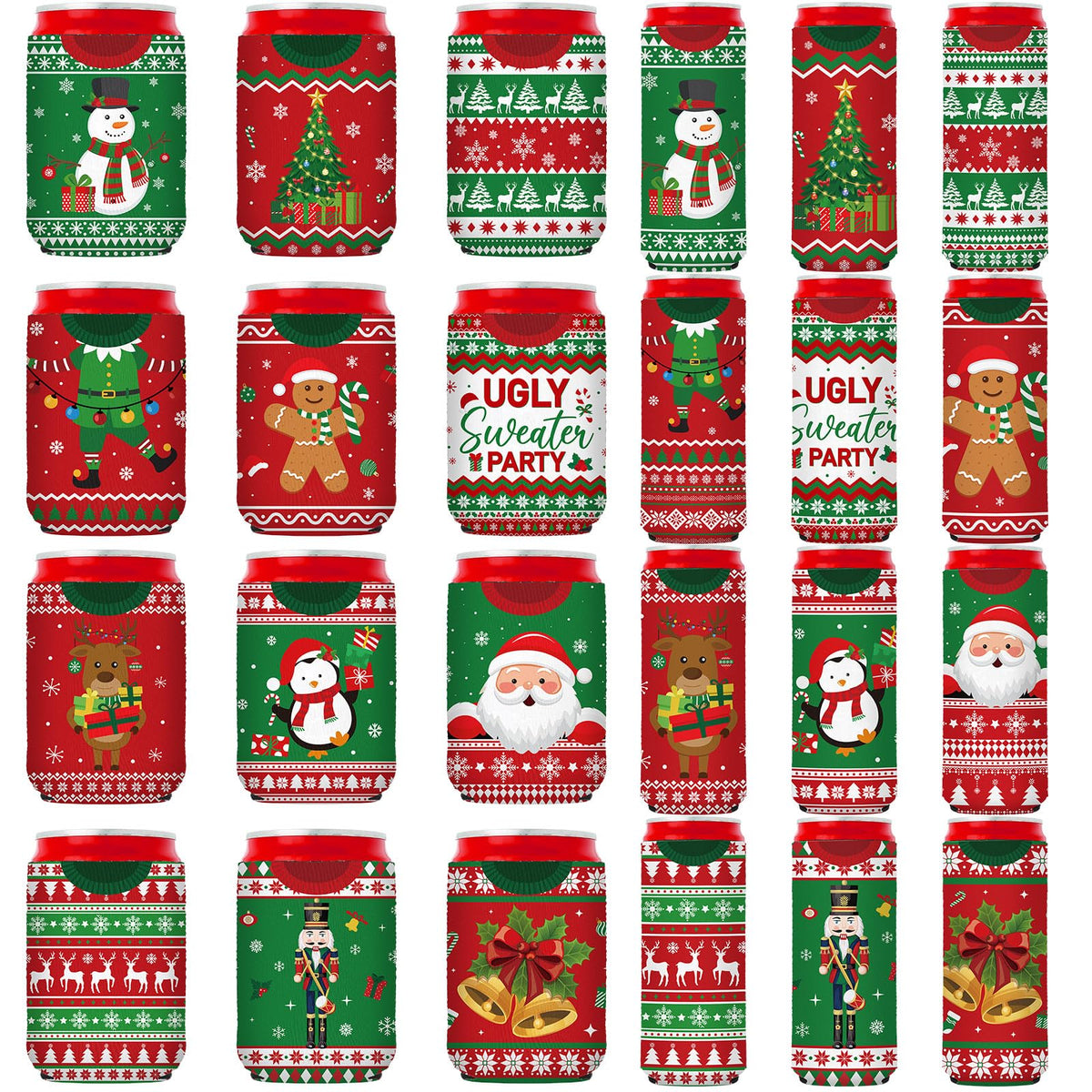 Silifine gingerbread-man can sleeve provides festive grip and insulation.