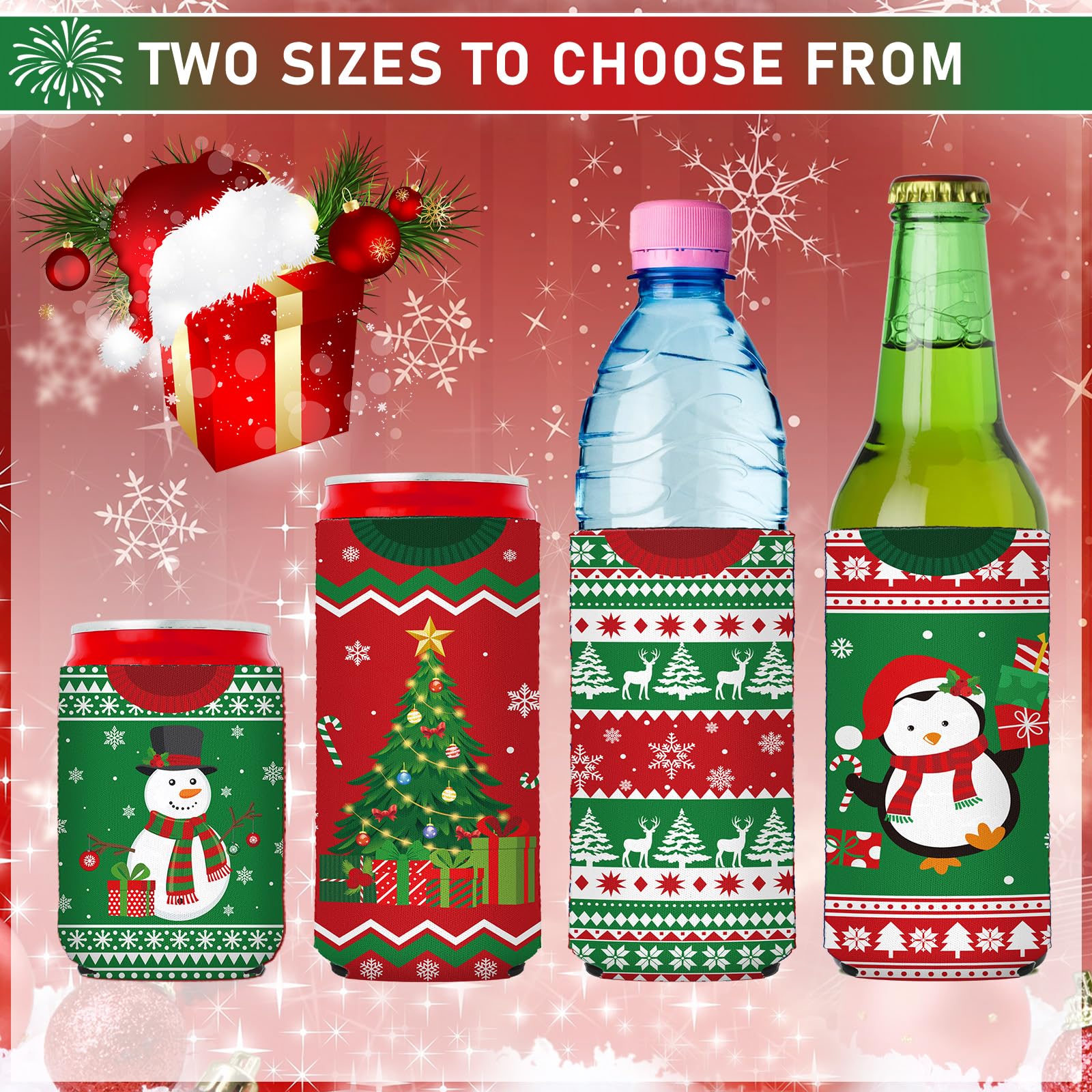 Silifine santa-claus sleeve brightens parties and protects hands.