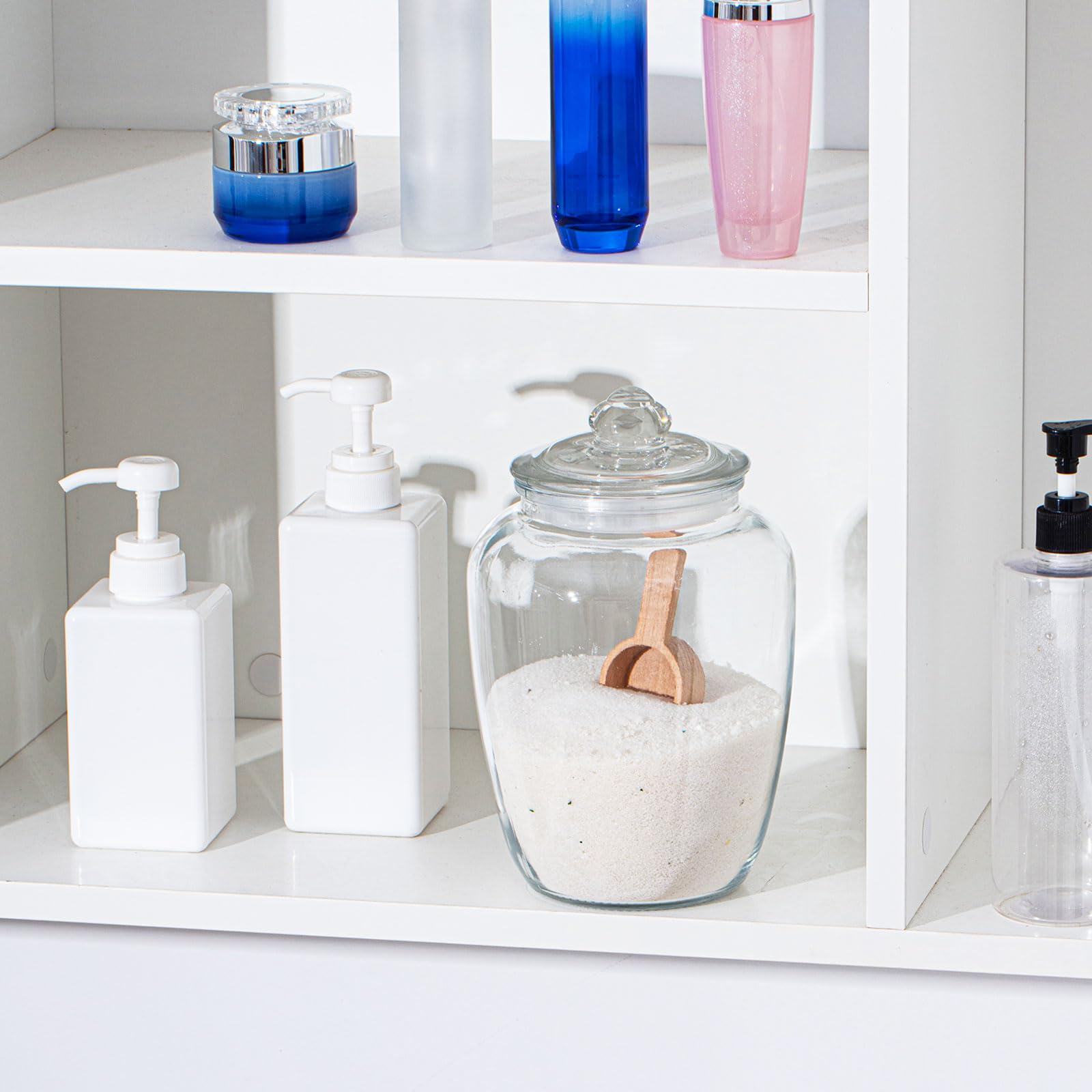SiliFine two sets of 74oz glass jars for ample storage and versatility