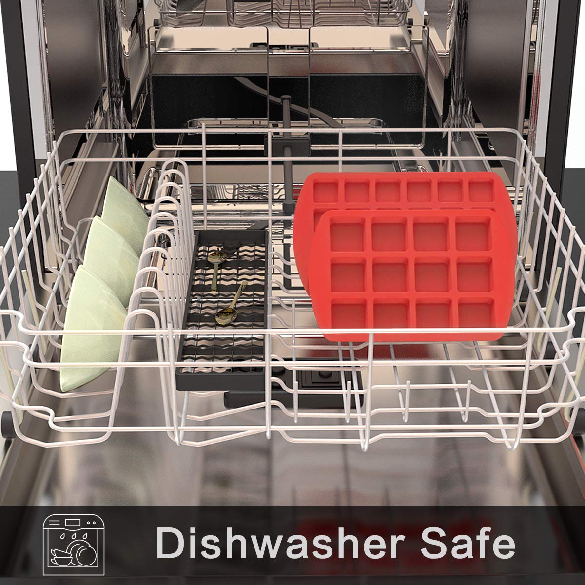 Silivo compact two-pack silicone molds save space on crowded countertops.