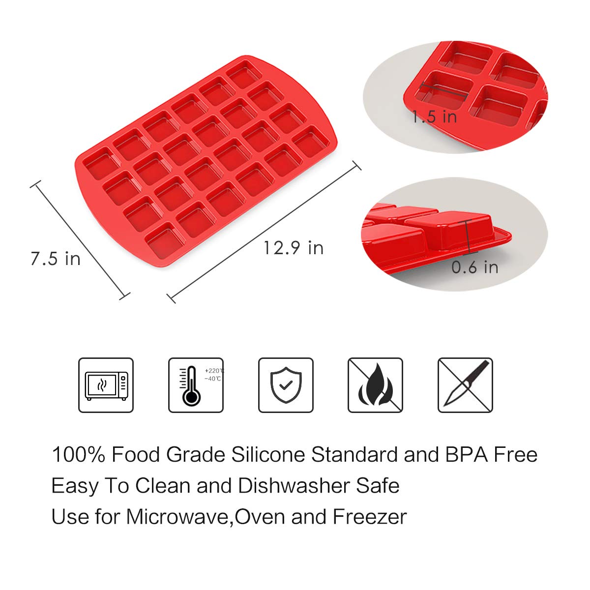Silivo oven and microwave safe molds for versatile baking and small treats.