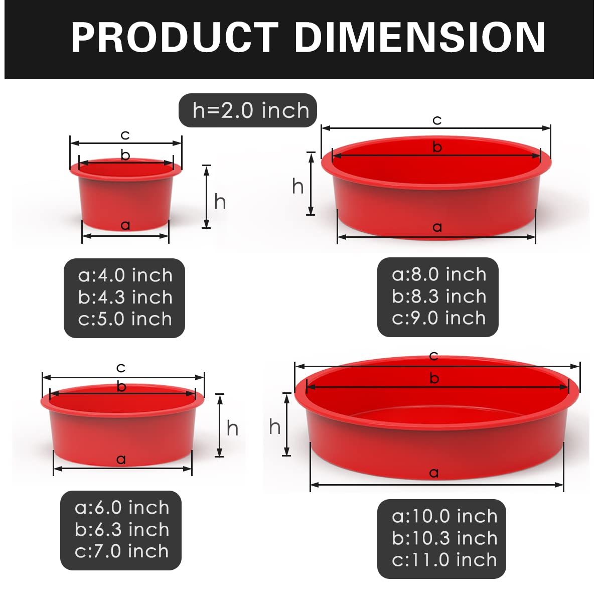 SILIVO nonstick silicone bakeware with easy-release surface for clean baking