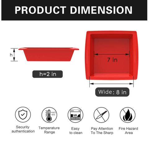 SILIVO 8x8 pan endures freezer to oven use for versatile recipes.