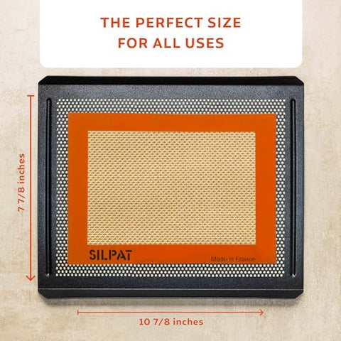 Silpat ideal for sugar work and cookies with no sticking.