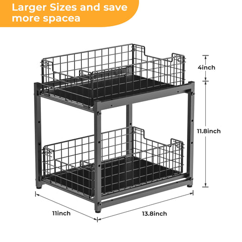 SILUB kitchen and bathroom storage shelves maximize compact spaces.