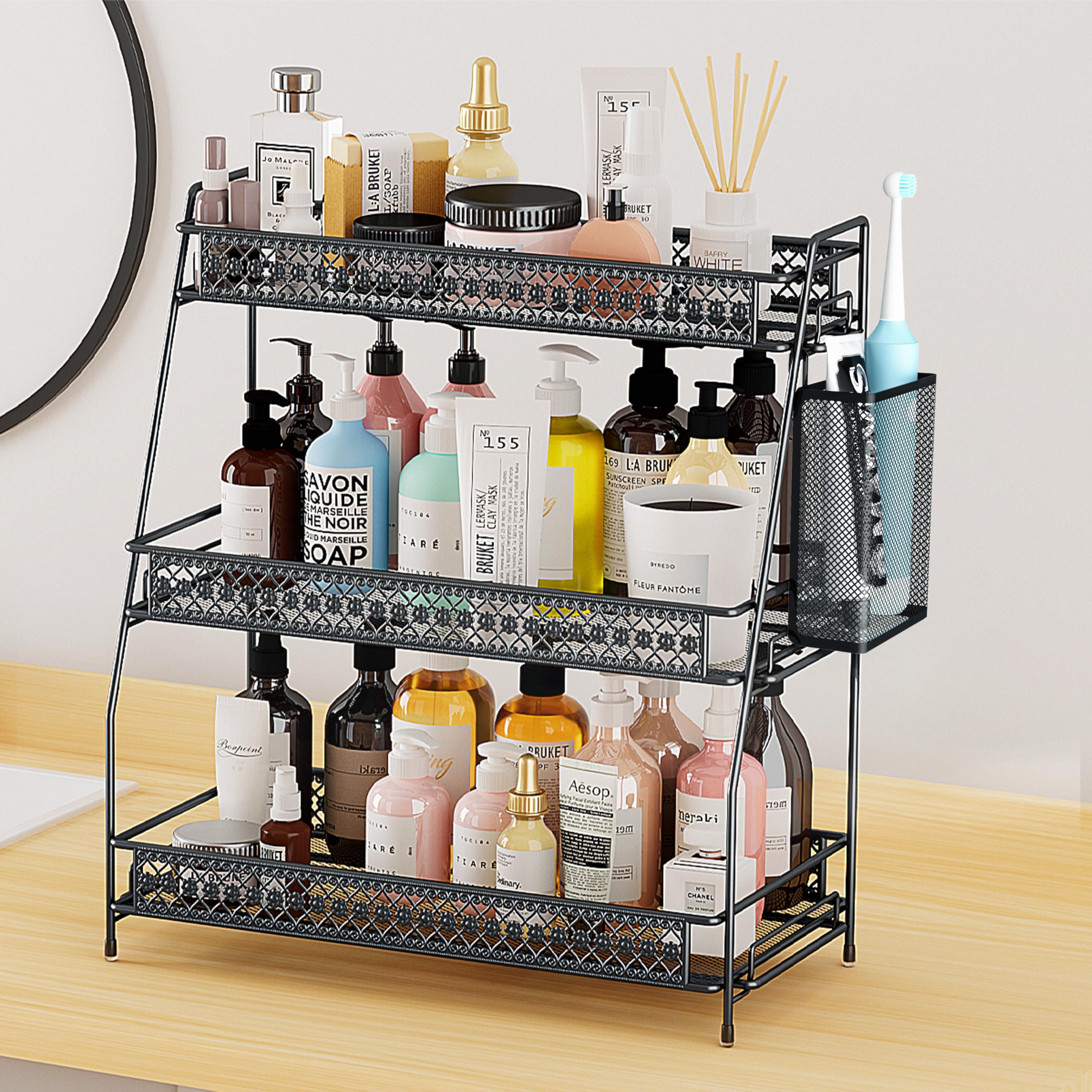 SILUB Vintage 3-Tier bonus basket included adds extra organization options.