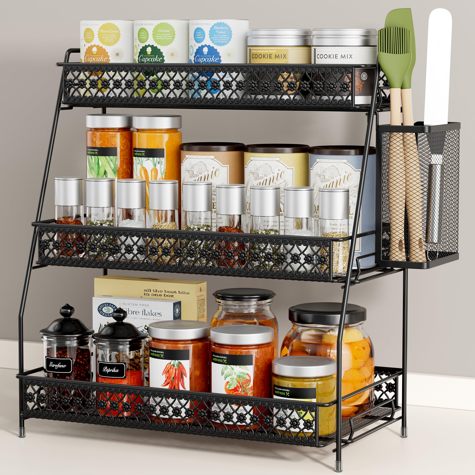 SILUB Vintage 3-Tier easy-clean coating simplifies maintenance after spills.