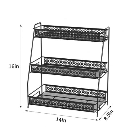 SILUB Vintage countertop organizer helps keep kitchen items within easy reach.