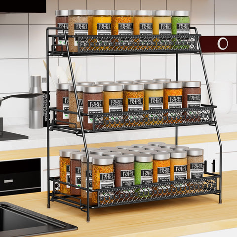 SILUB Vintage makeup storage keeps cosmetics tidy and visible on the counter.