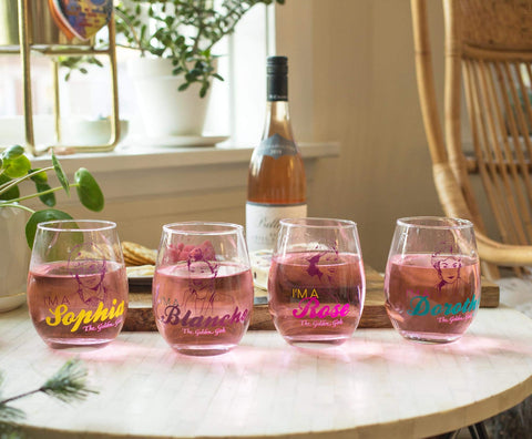 Silver Buffalo 20-ounce stemless wine glass with sturdy, elegant design
