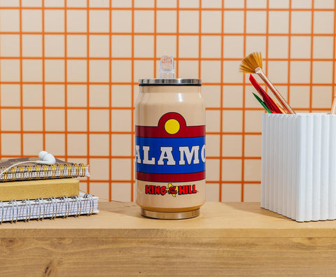 9-ounce capacity fits easily in cup holders and desks for quick breaks.
