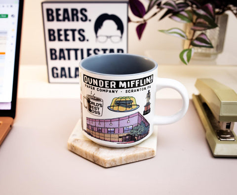 Silver Buffalo Bears Beets HR icon captures fan-favorite references for desk humor.