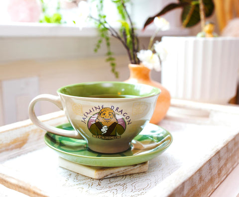 Silver Buffalo BPA-free ceramic teacup ideal for daily tea rituals.