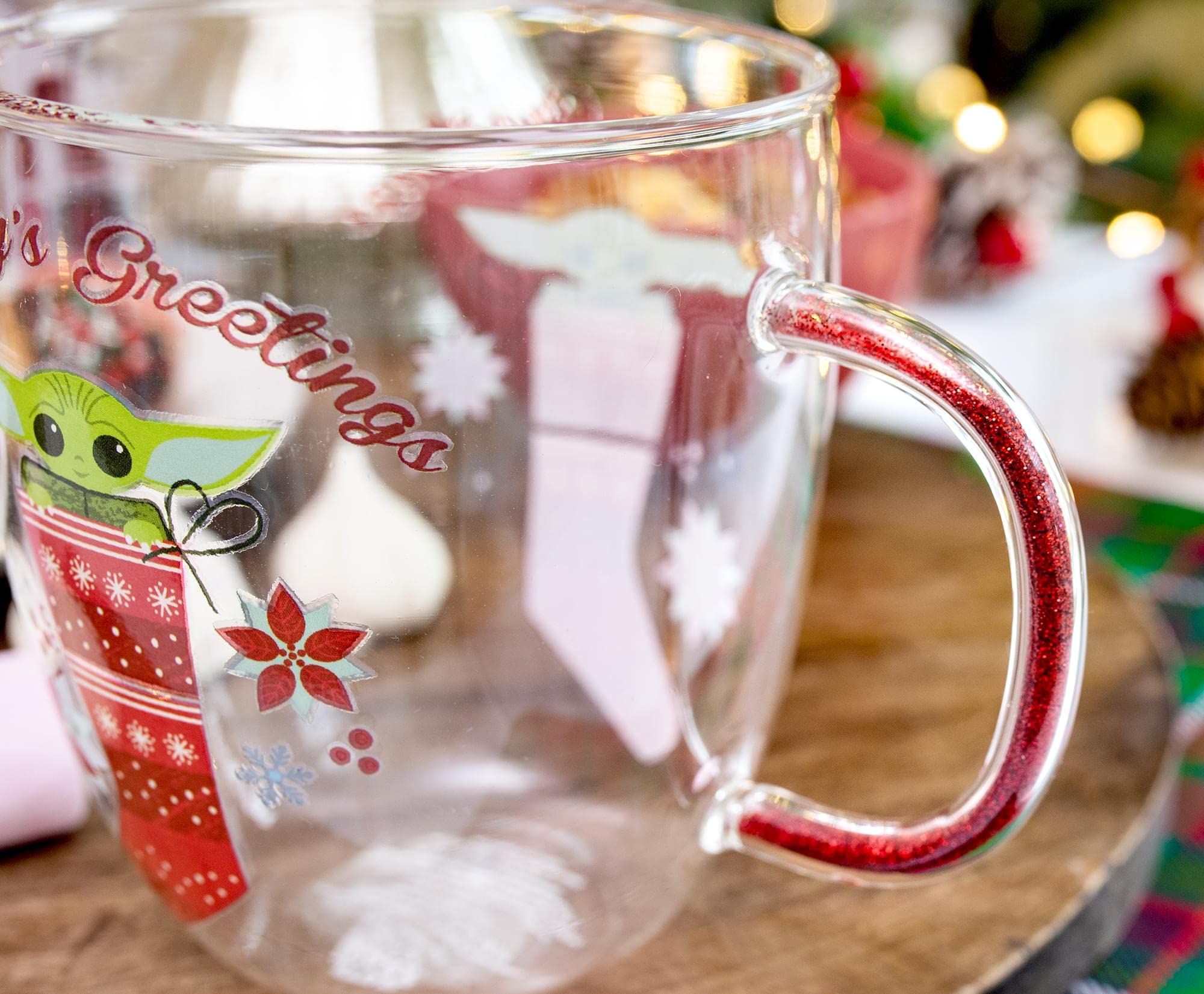 Silver Buffalo BPA-free glass mug for daily use.