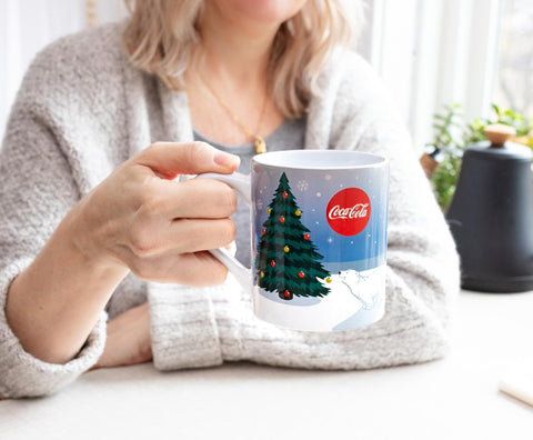 Silver Buffalo Coca-Cola mug 14-ounce capacity for hot drinks