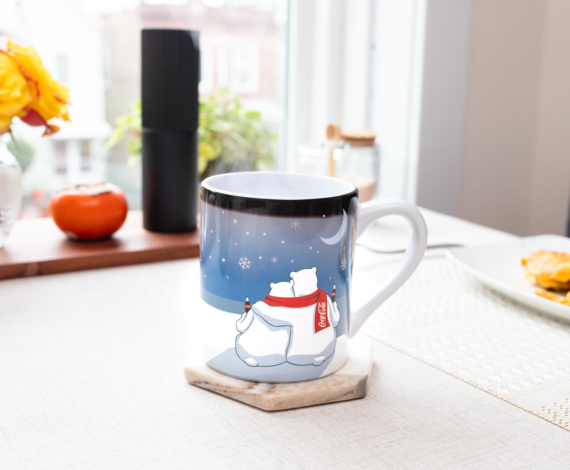 Official Coca-Cola merchandise mug for holiday gatherings