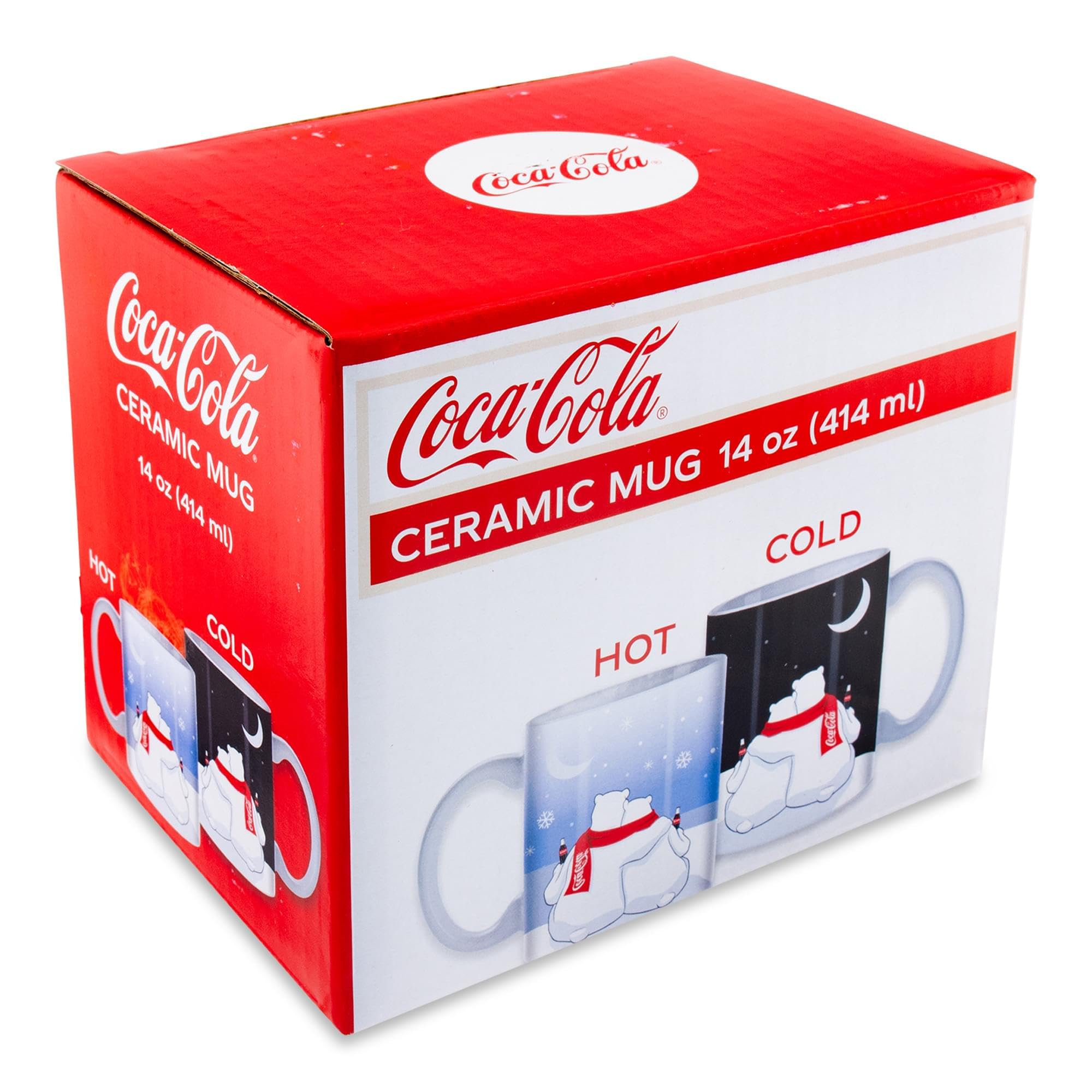 Silver Buffalo Coca-Cola mug snowy landscape heat reveal