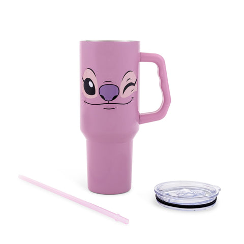 Reusable straw included with Silver Buffalo tumbler supports eco-friendly sipping.