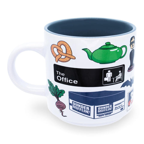 Silver Buffalo Dundie Award icon adds nostalgic charm to your morning brew.