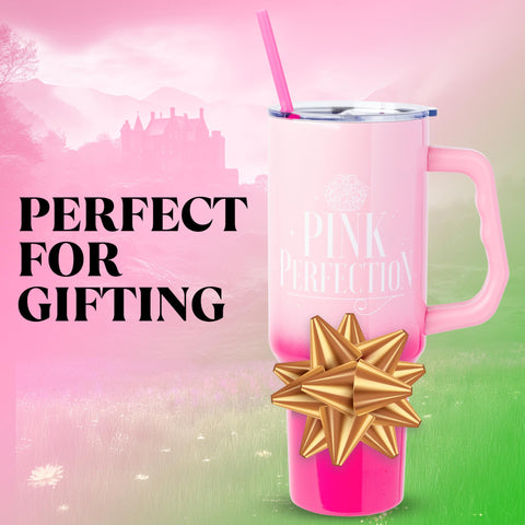 Fits standard cup holder 40oz tumbler for easy transport.