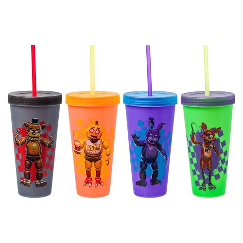 Silver Buffalo FNAF tumbler Bonnie color-changing design