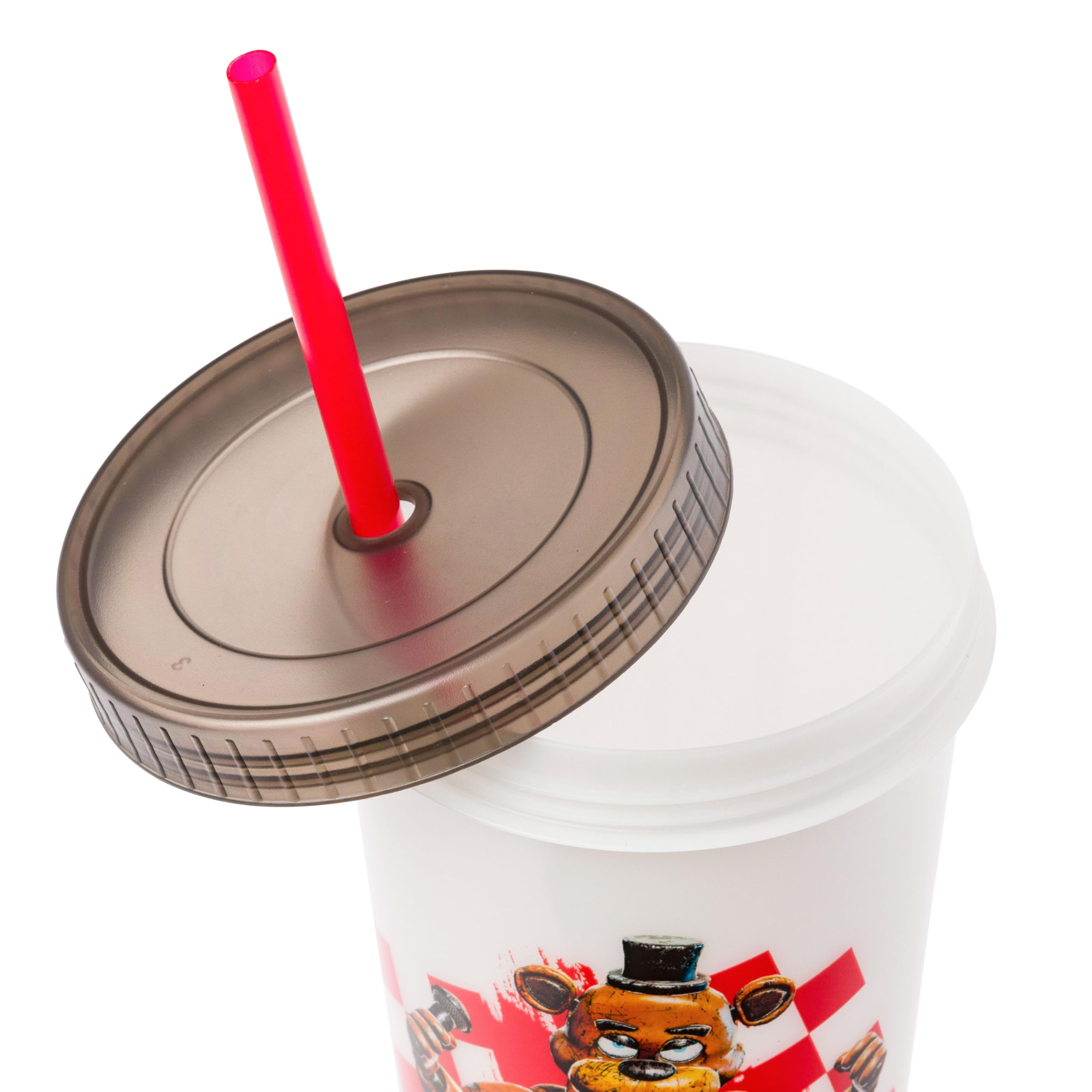 Silver Buffalo FNAF 24oz tumbler ample capacity for daily drinks