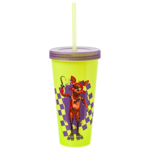Silver Buffalo FNAF on-the-go tumbler for travels and workouts