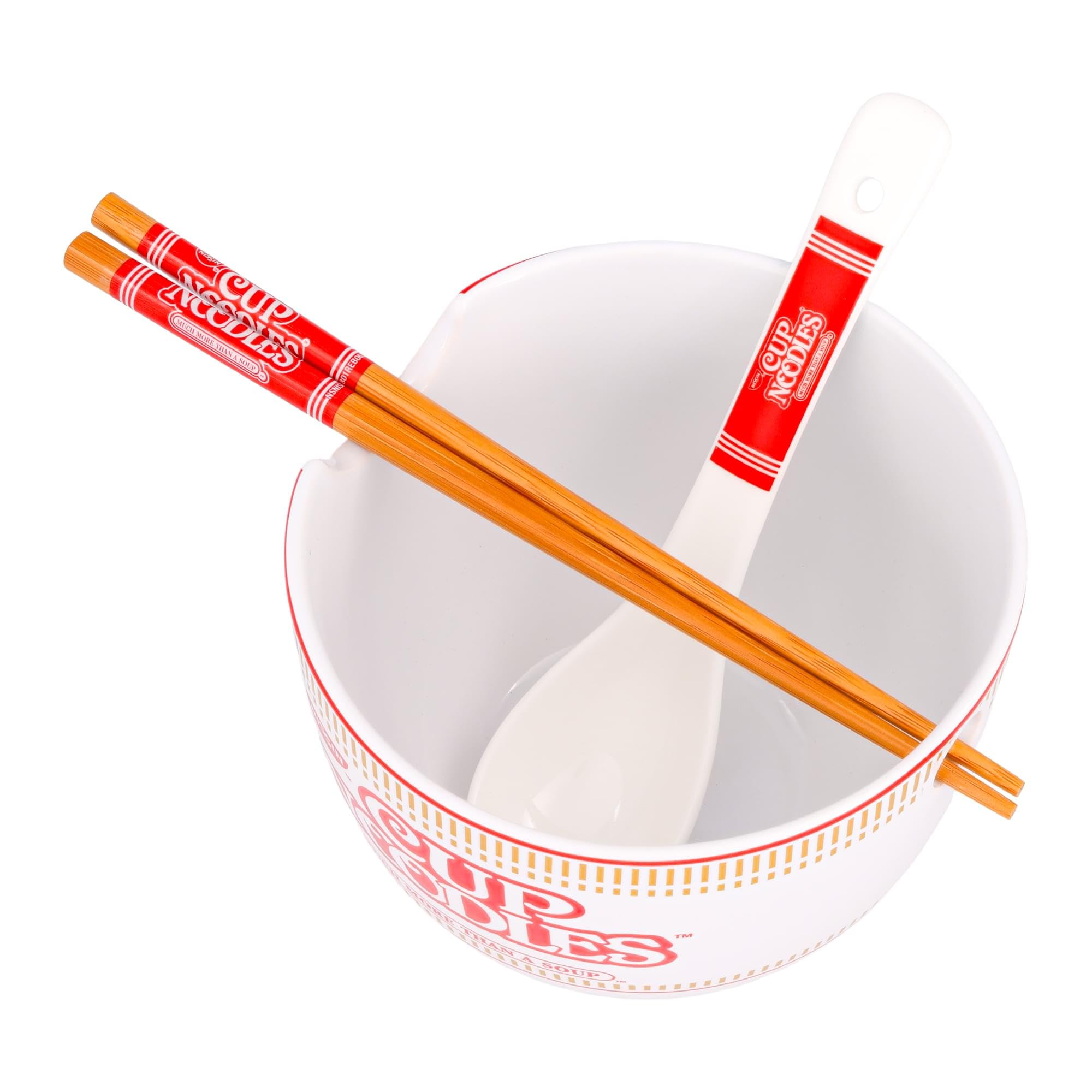 Silver Buffalo front slogan on bowl, inspiring comforting noodles night rituals
