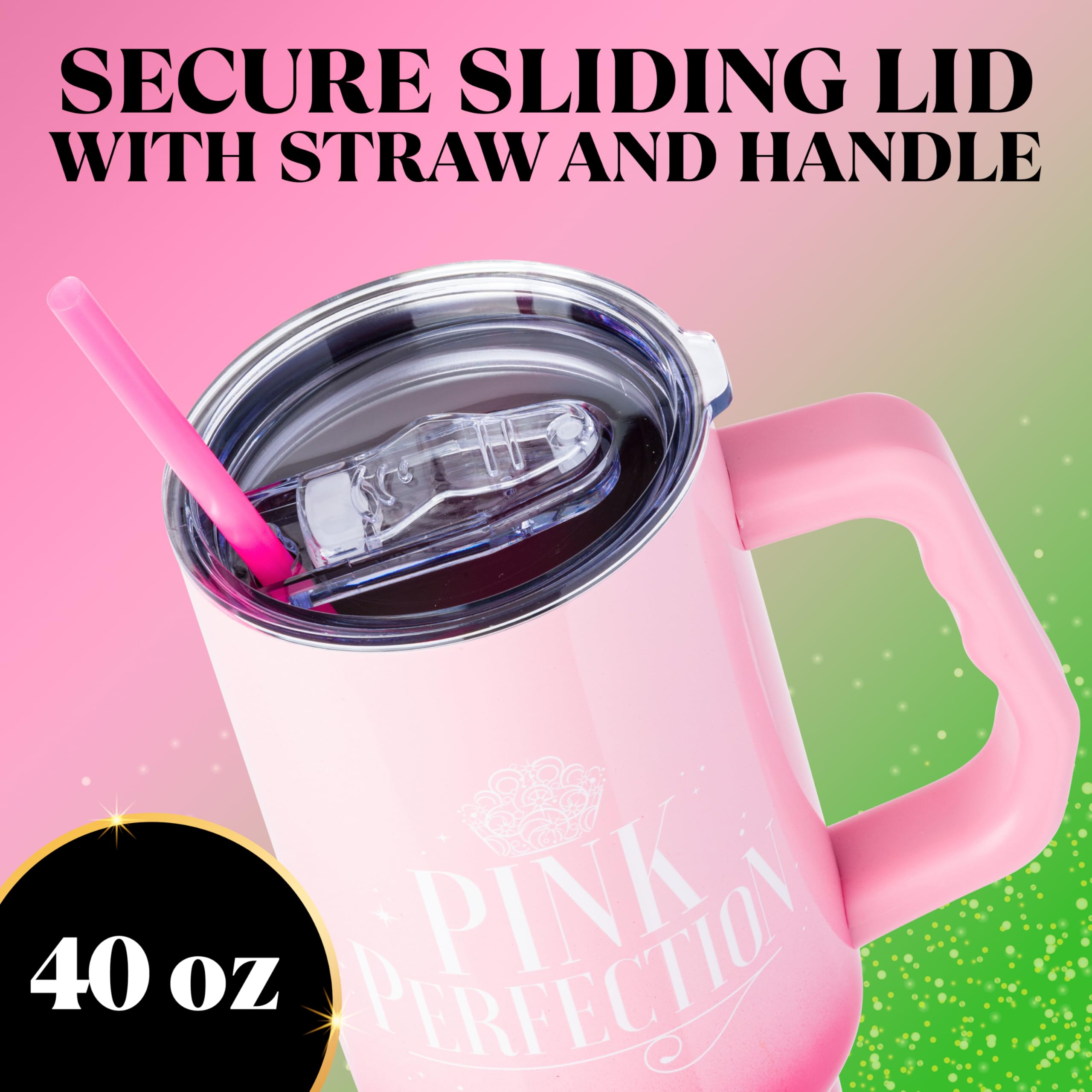 Glinda the Good Witch artwork on Silver Buffalo tumbler inspires daily rituals.
