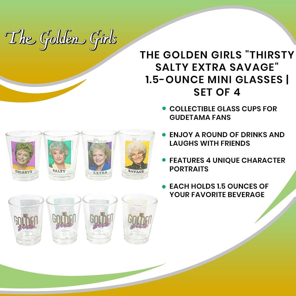 Silver Buffalo Golden Girls gift-ready set for fans and collectors.