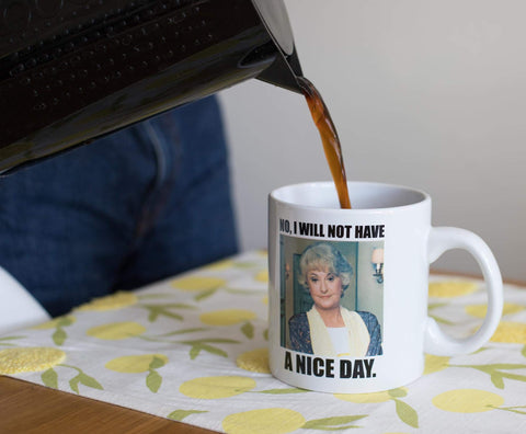 Silver Buffalo Golden Girls mug 20-ounce capacity ideal for generous beverages