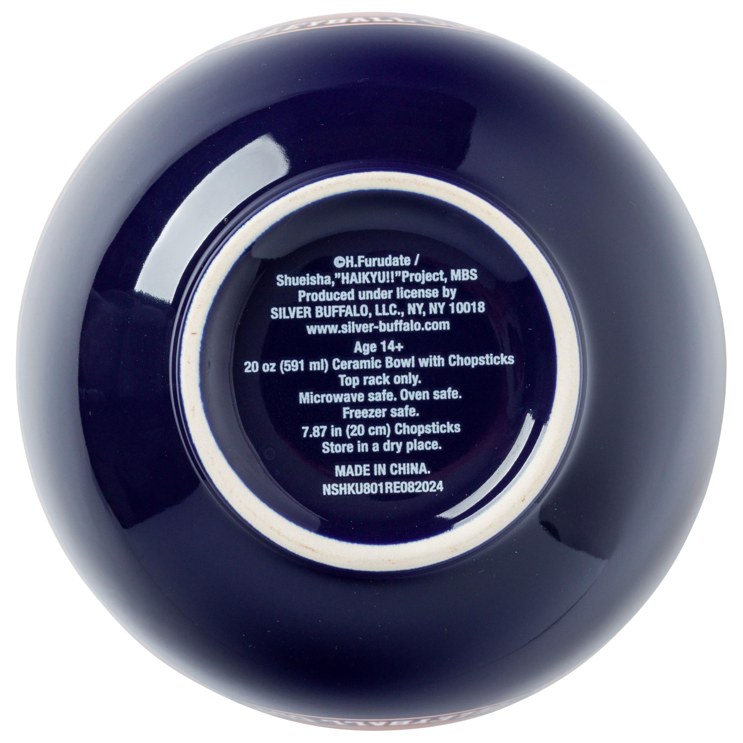 Silver Buffalo Haikyu top-rack dishwasher-safe bowl eases cleanup.