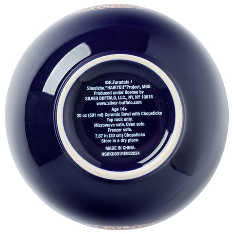 Silver Buffalo Haikyu top-rack dishwasher-safe bowl eases cleanup.