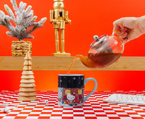 Hand wash only ceramic mug to preserve the heat-reveal finish