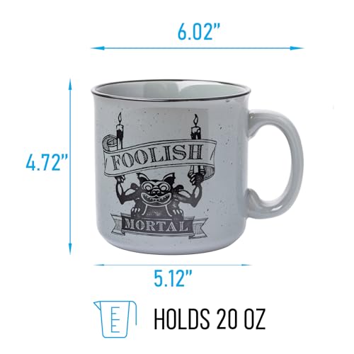 Silver Buffalo Haunted Mansion mug side displays branding ideal for collectors.