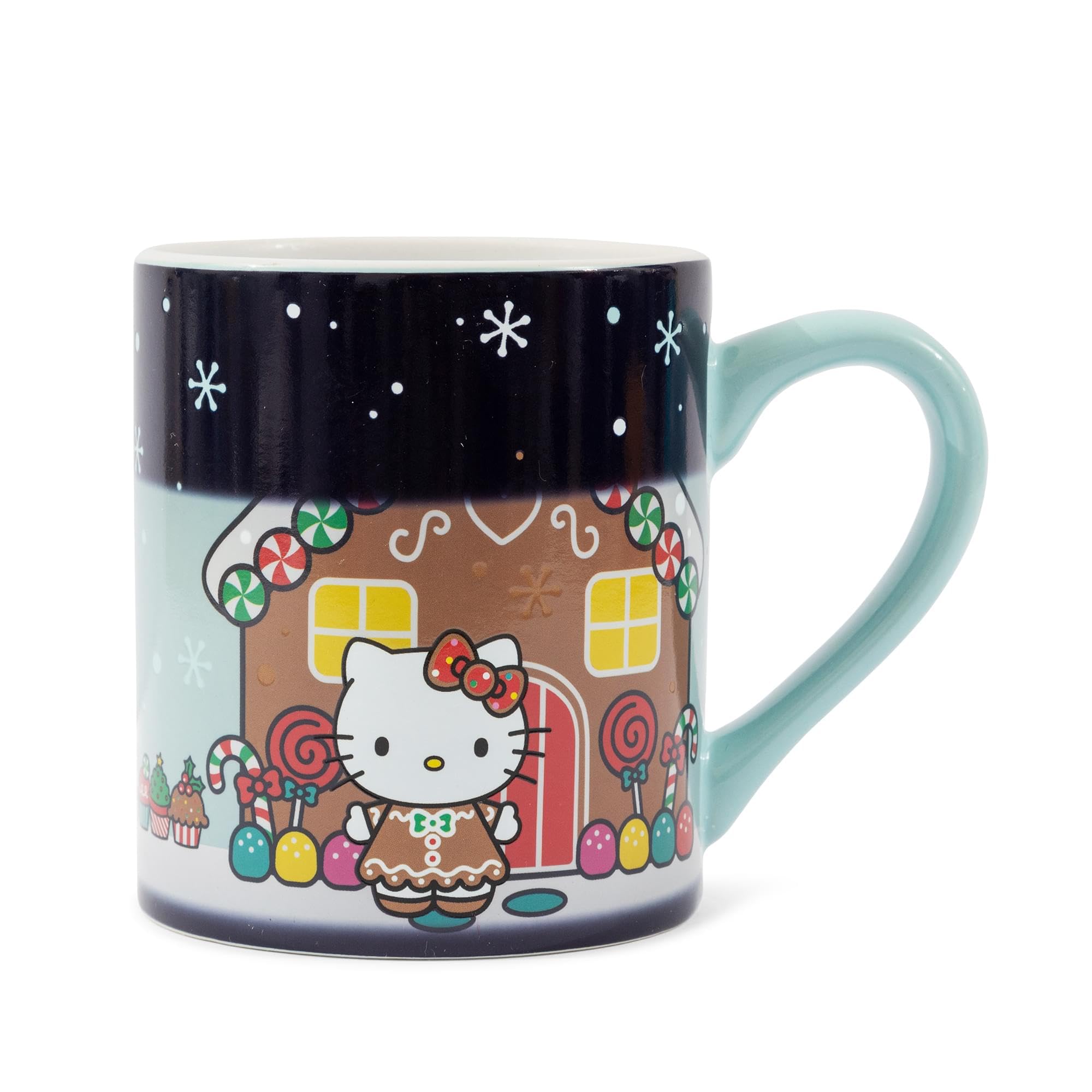 Silver Buffalo 14-ounce ceramic mug ideal for hot cocoa, coffee, or tea