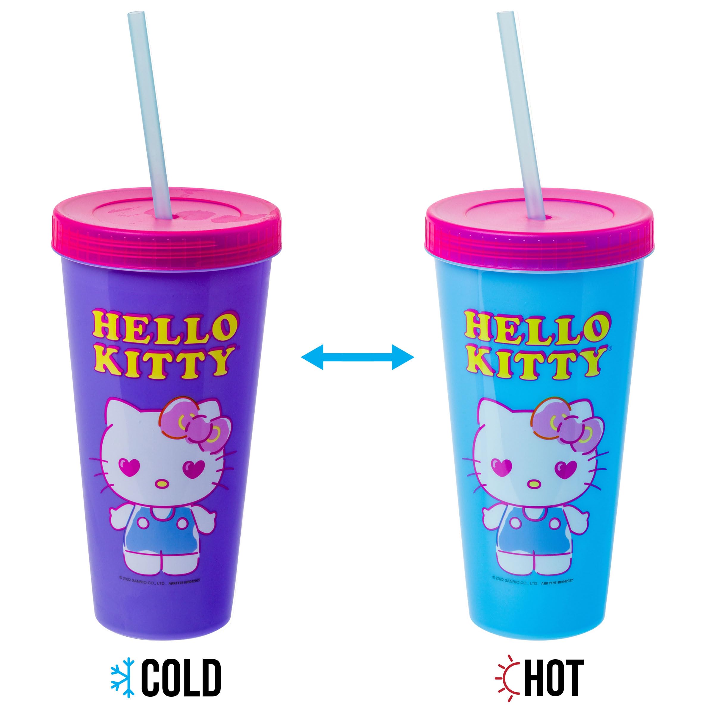 Silver Buffalo Hello Kitty 24 oz tumbler ready for road trips.