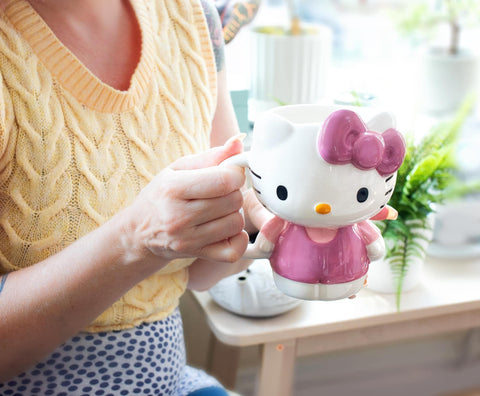 Silver Buffalo Hello Kitty 3D mug official Sanrio license adds collectibility.