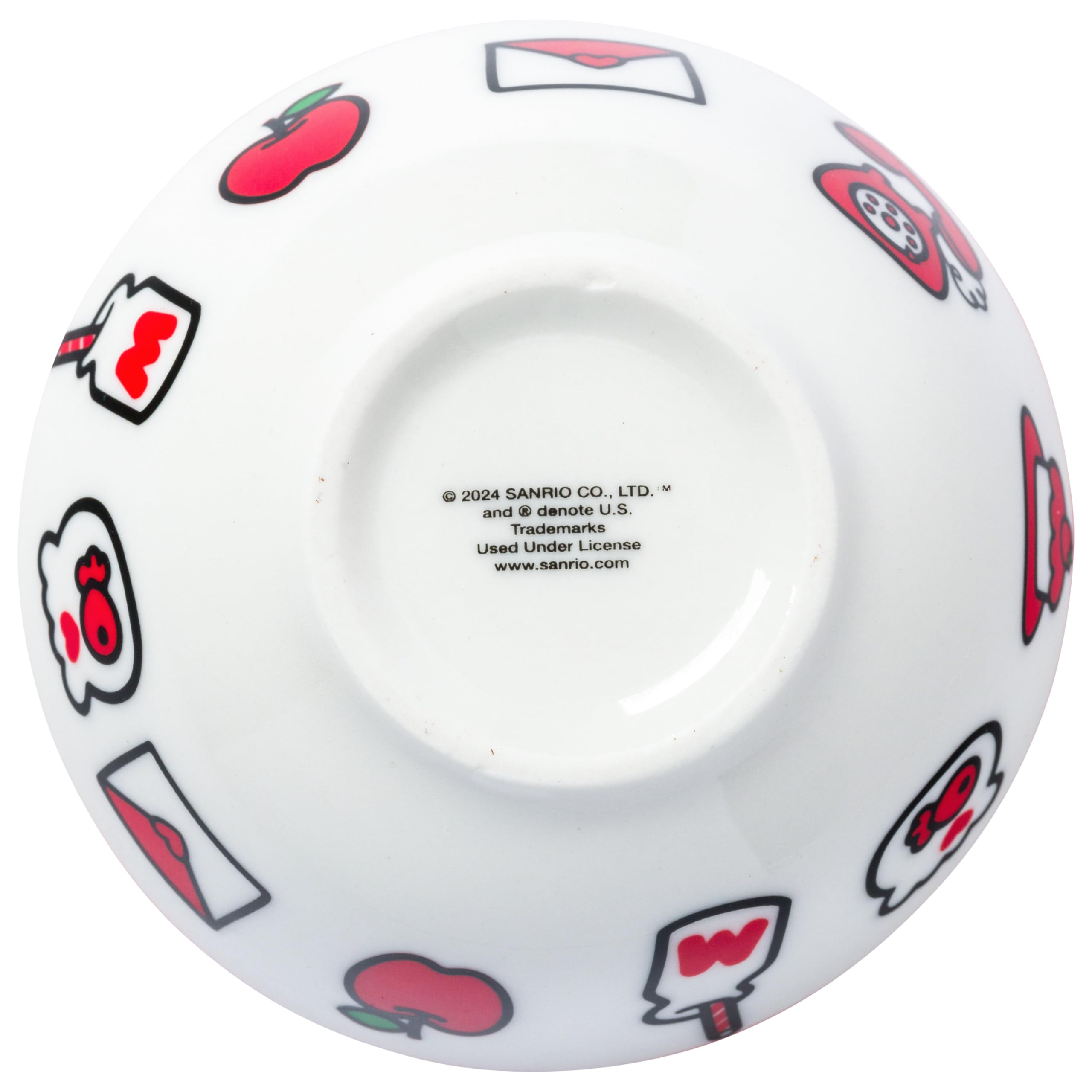 Silver Buffalo Hello Kitty chopsticks require hand washing for delicate care.