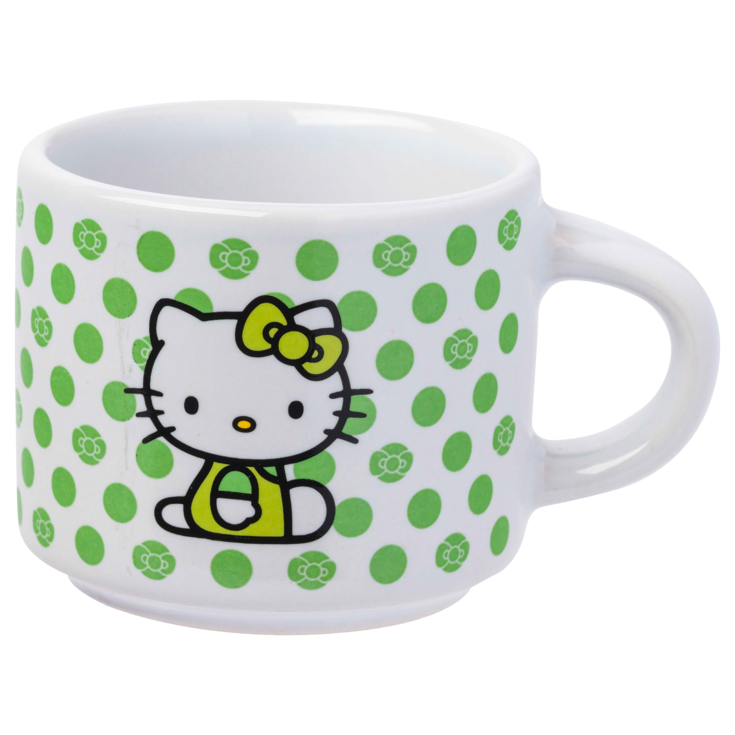 Silver Buffalo Hello Kitty mug microwave-safe for quick reheating.