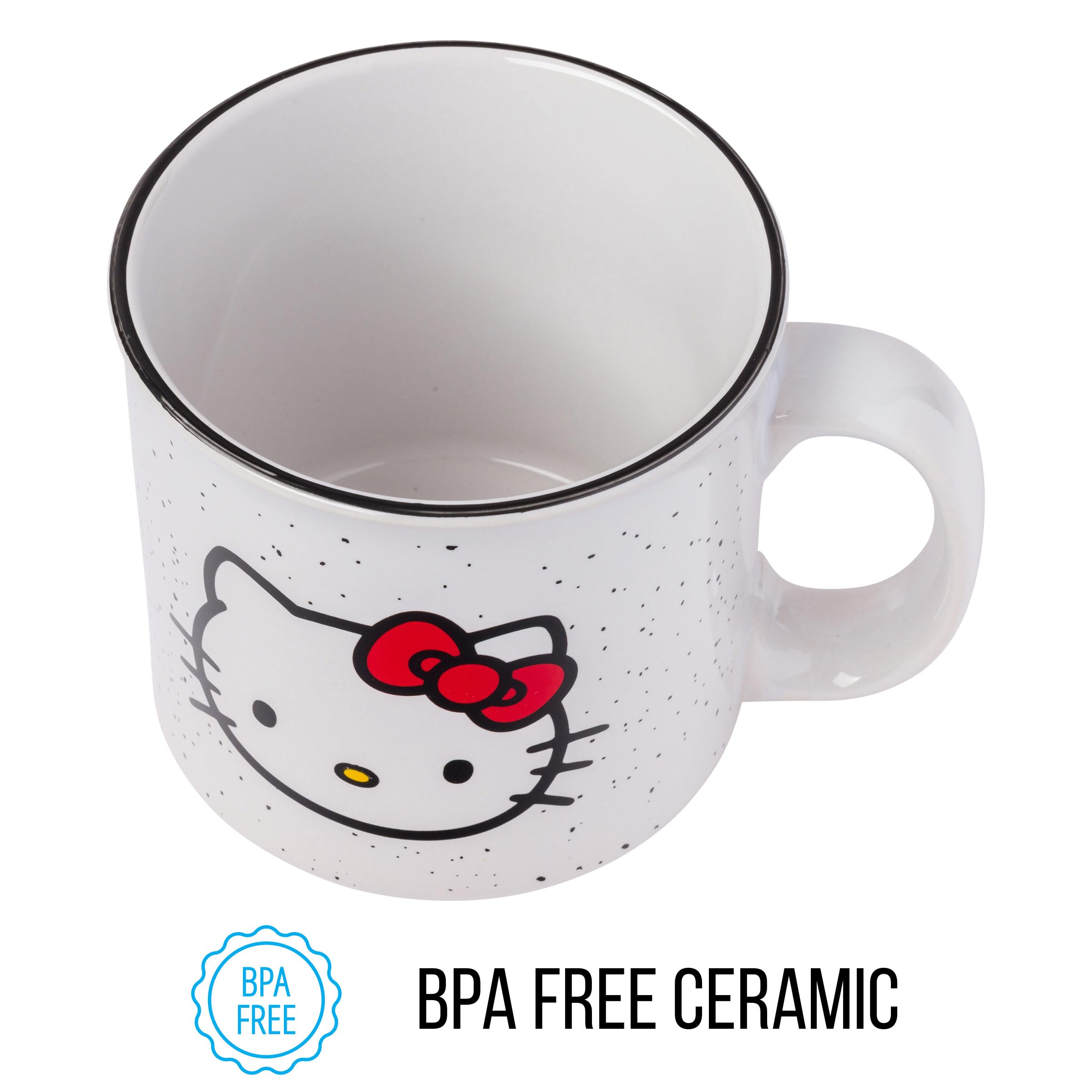 Hello Kitty mug from Silver Buffalo is top shelf dishwasher safe for easy cleaning