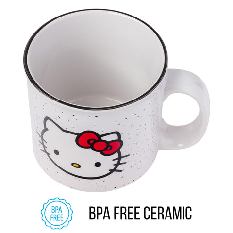 Hello Kitty mug from Silver Buffalo is top shelf dishwasher safe for easy cleaning