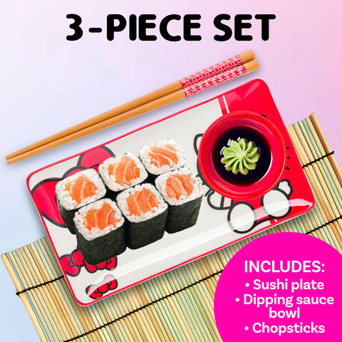 Silver Buffalo Hello Kitty sauce dish for dipping soy sauce.