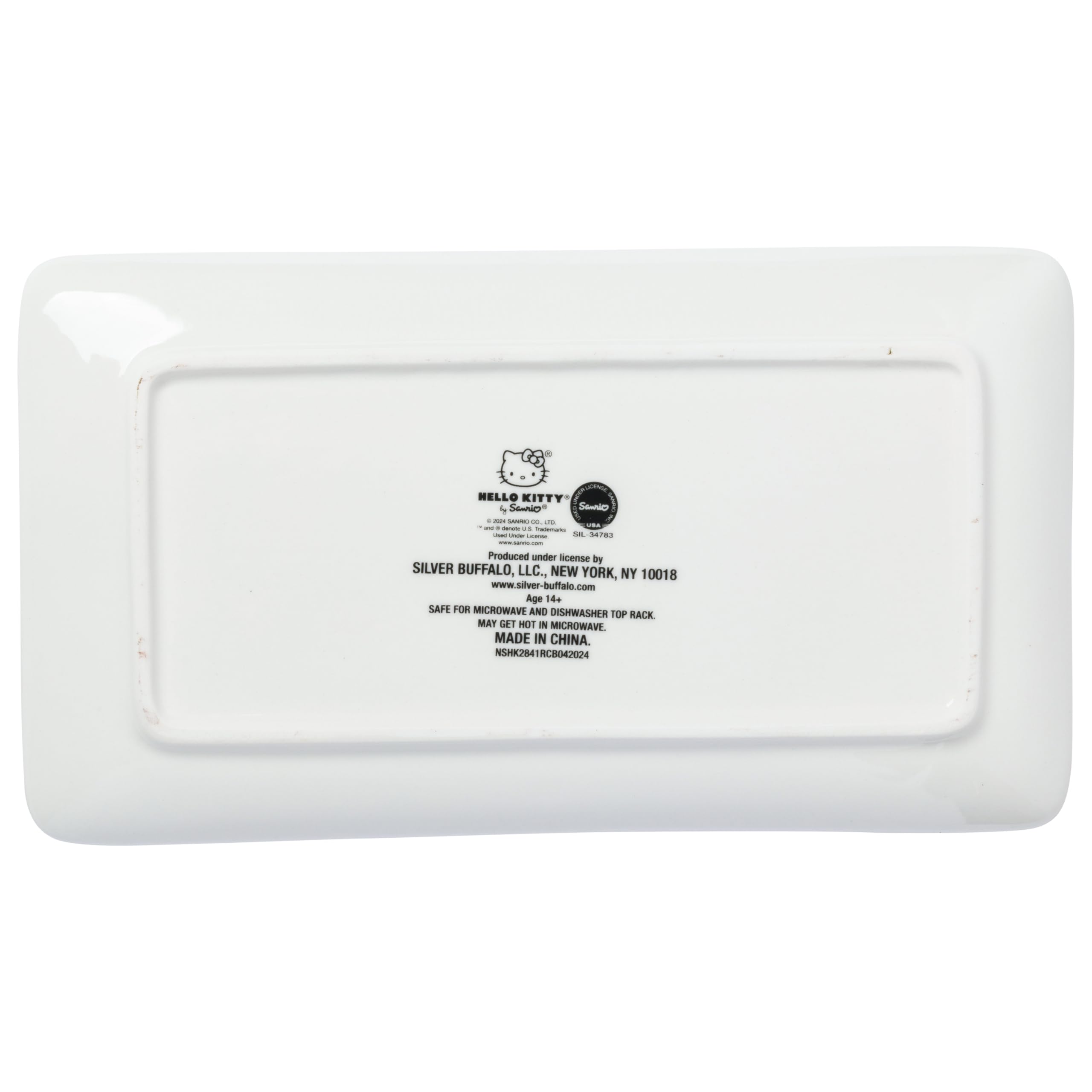 Plate and dipping dish are microwave-safe and top-rack dishwasher safe.