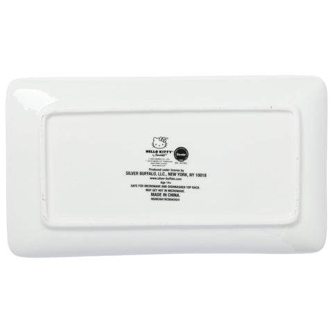 Plate and dipping dish are microwave-safe and top-rack dishwasher safe.