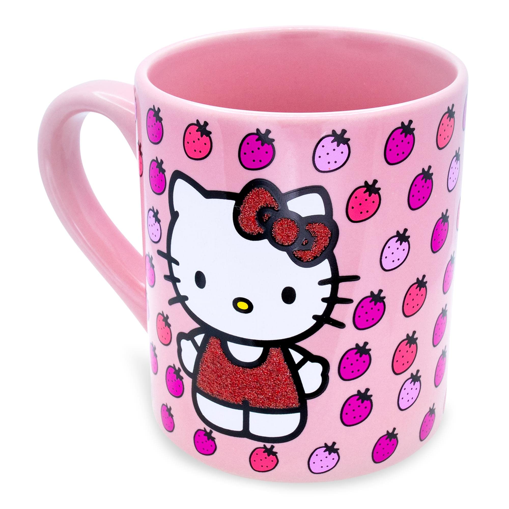 Hello Kitty mug front view by Silver Buffalo, bright design for daily use