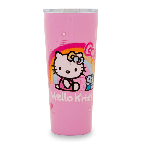 Silver Buffalo Joey mouse companion design on a portable tumbler for fans.