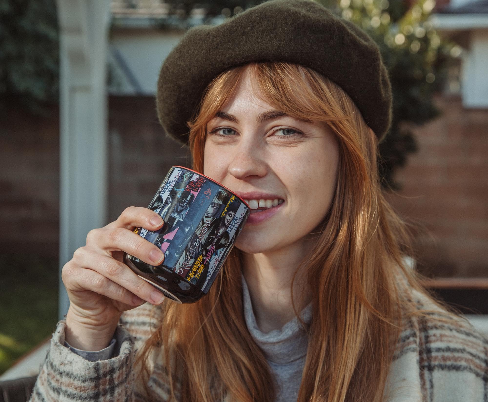 Silver Buffalo Junji Ito teacup is BPA-free ceramic for durable everyday use.