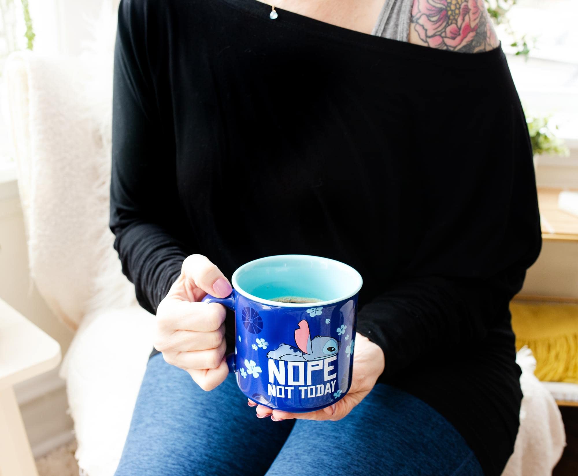 Silver Buffalo gift mug featuring Lilo and Stitch for fans