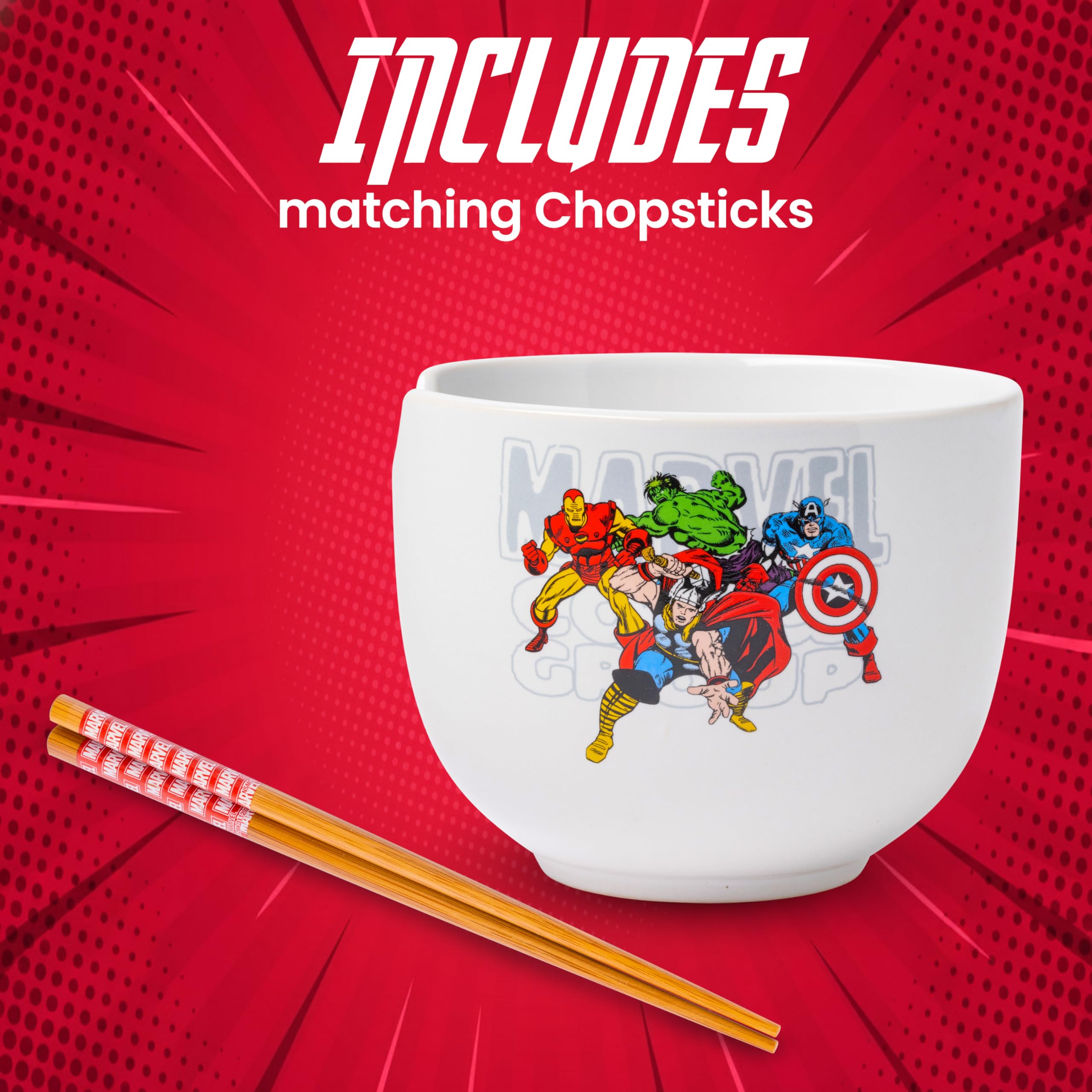 Silver Buffalo Marvel ramen bowl featuring Thor for epic noodle nights.